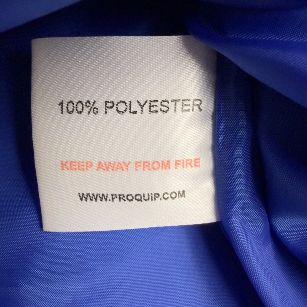 ProQuip Windproof Men Large Blue Golf Jacket Short Sleeve Full Zip - Picture 8 of 10